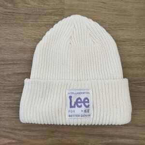 Lee x H&M Cream Knit Beanie